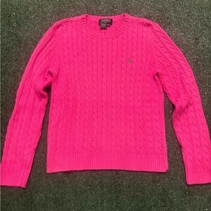 Lauren Ralph Lauren Vintage Pink Cable Knit Sweater
